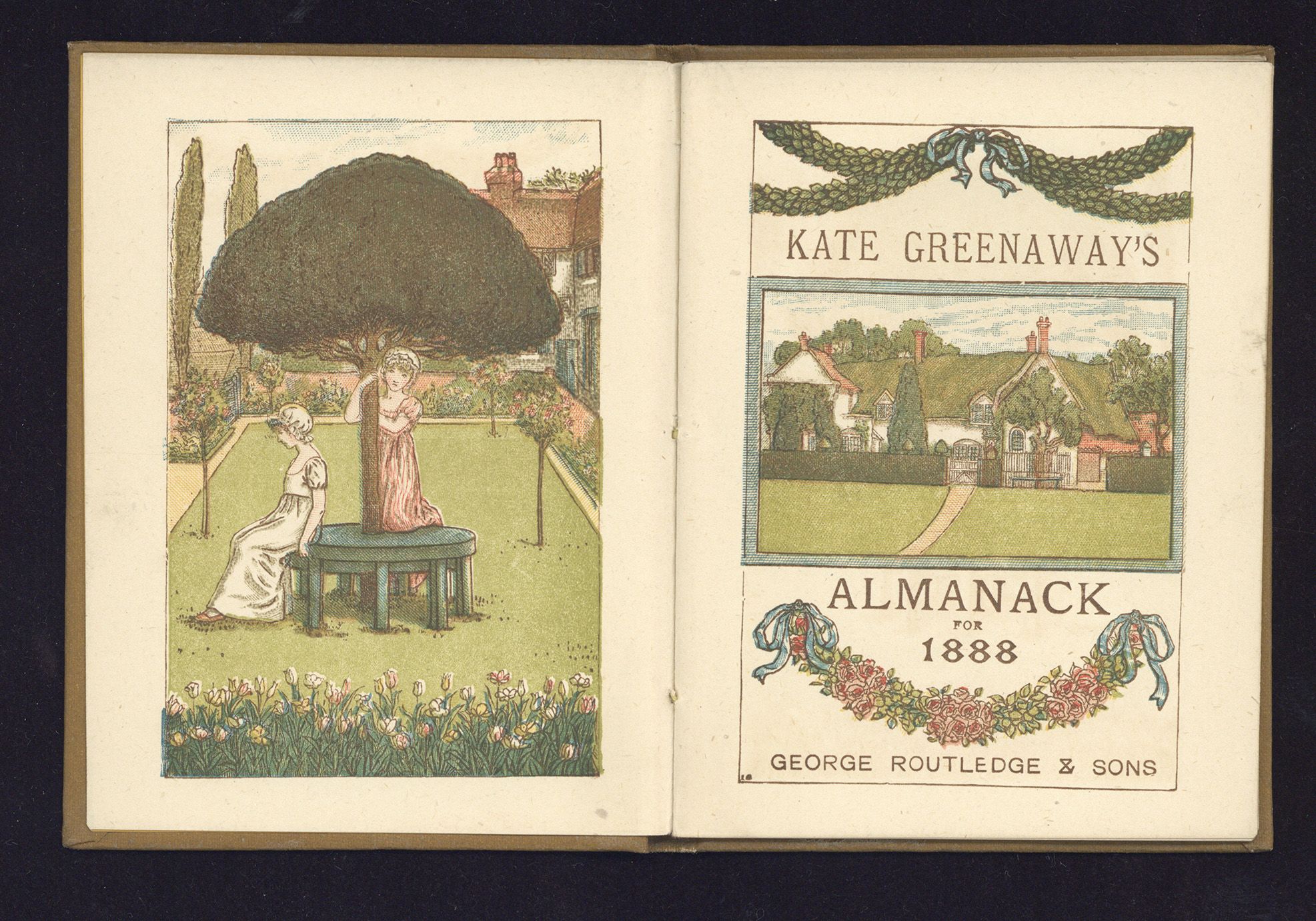 Pages from Kate Greenaway's Almanack for 1888